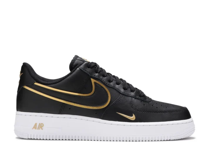 Nike Air Force 1 ’07 LV8 Metallic – Black Metallic Gold
