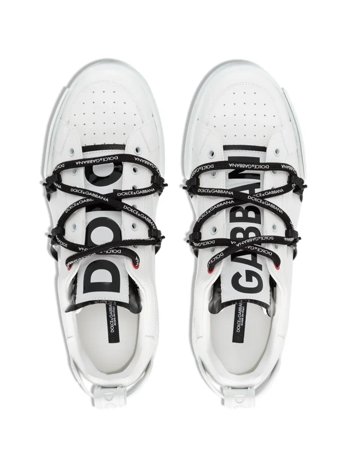 Portofino sneakers in calfskin and patent leather