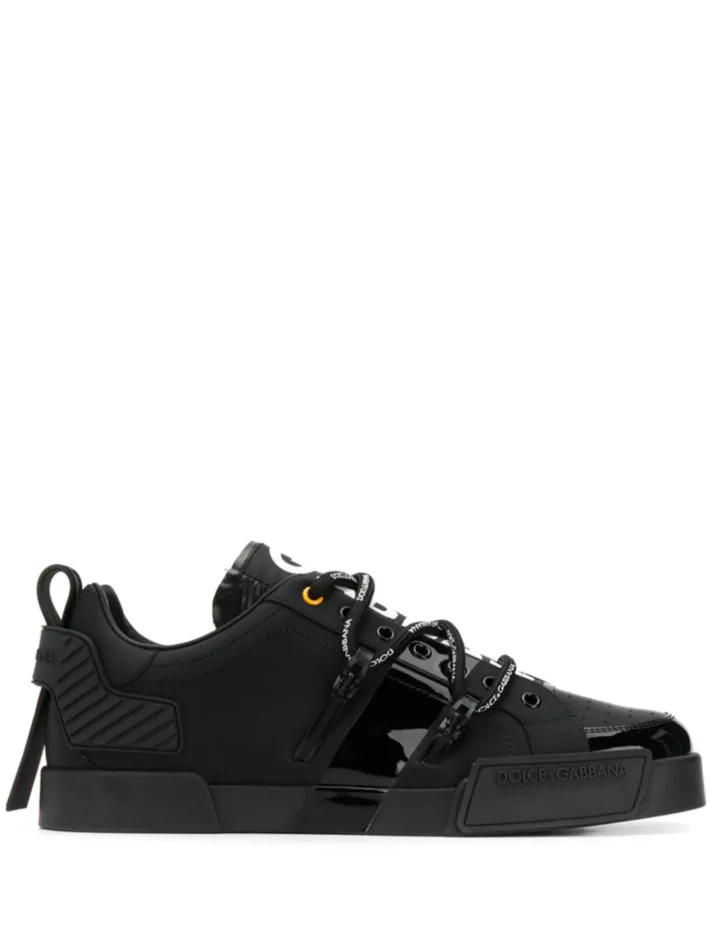 Portofino sneakers in calfskin and patent leather