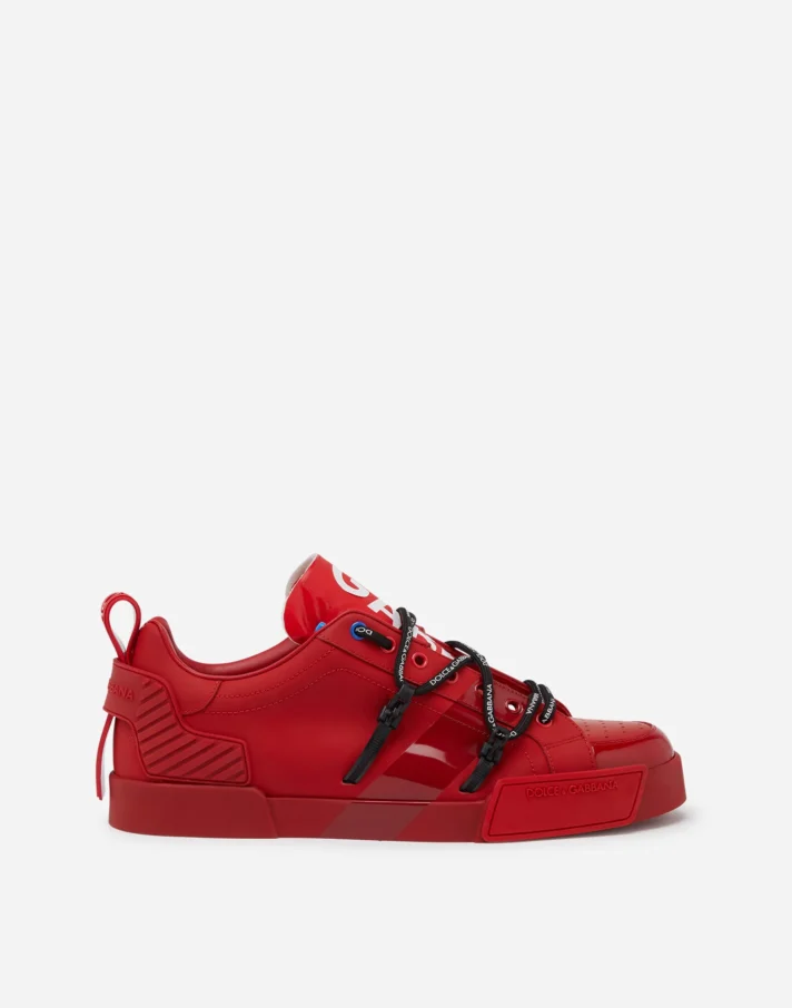 Portofino sneakers in calfskin and patent leather