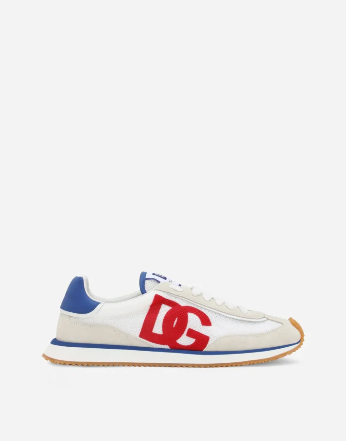 Mixed-material DG CUSHION sneakers