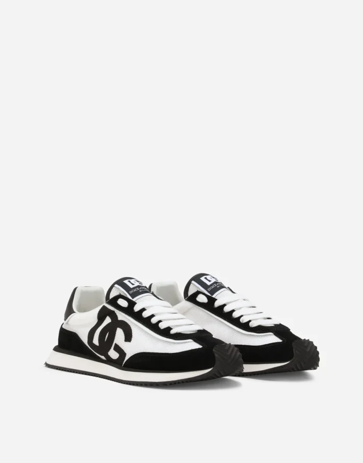 Mixed-material DG CUSHION sneakers