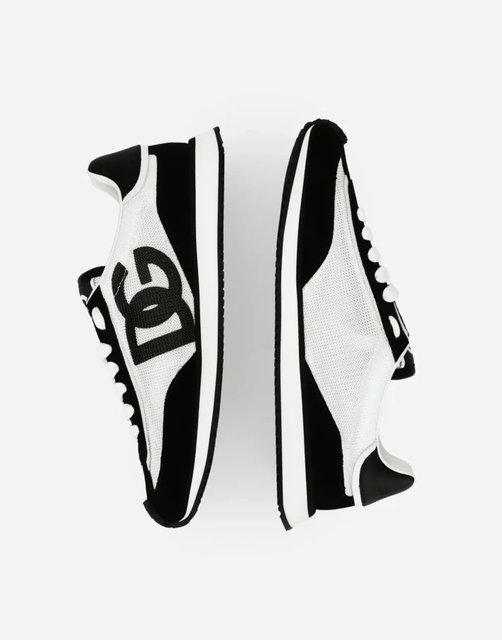 Mixed-material DG CUSHION sneakers